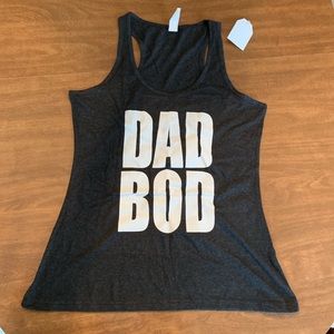 3/$30 NWT Dad Bod Tank Top Charcoal Large